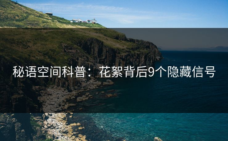 秘语空间科普：花絮背后9个隐藏信号